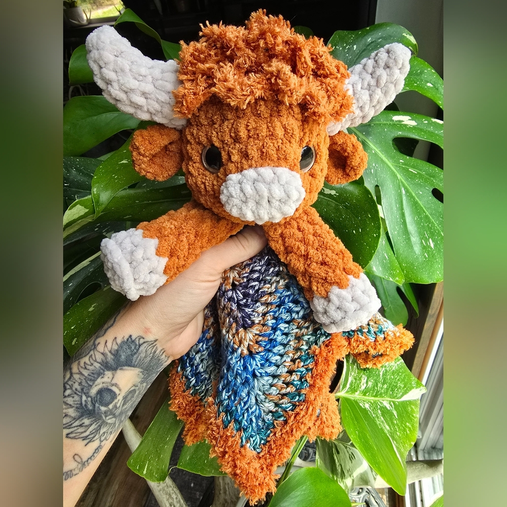 Highland Cow Blanket Lovey